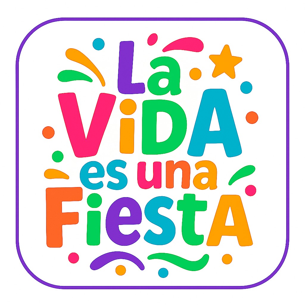 la vida es una fiesta logo